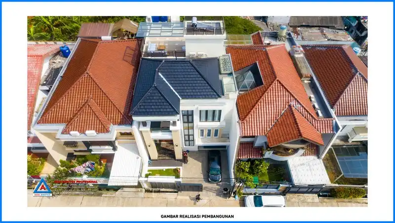 tampak atas bangunan Kontraktor Rumah Siap Huni Di Jakarta Depok Bekasi Tangerang, kontraktor rumah, jasa kontraktor, jasa kontraktor rumah, kontraktor bangun rumah, kontraktor rumah mewah, kontraktor bangunan, jasa kontraktor bangunan