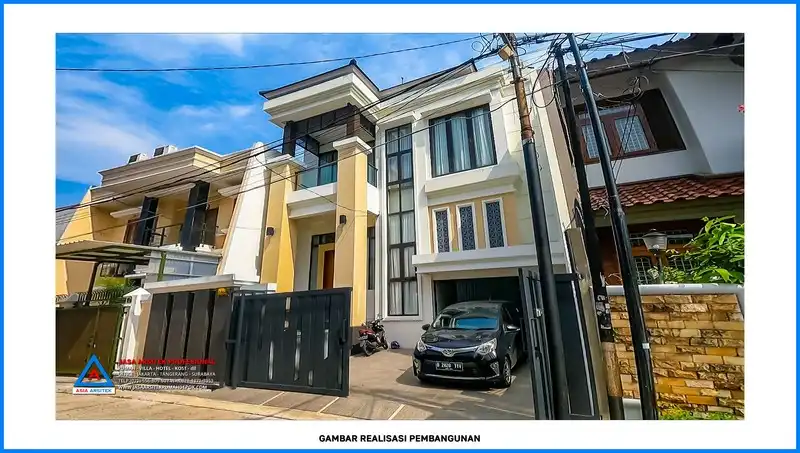 tampak depan bangunan Kontraktor Rumah Siap Huni Di Jakarta Depok Bekasi Tangerang, kontraktor rumah, jasa kontraktor, jasa kontraktor rumah, kontraktor bangun rumah, kontraktor rumah mewah, kontraktor bangunan, jasa kontraktor bangunan