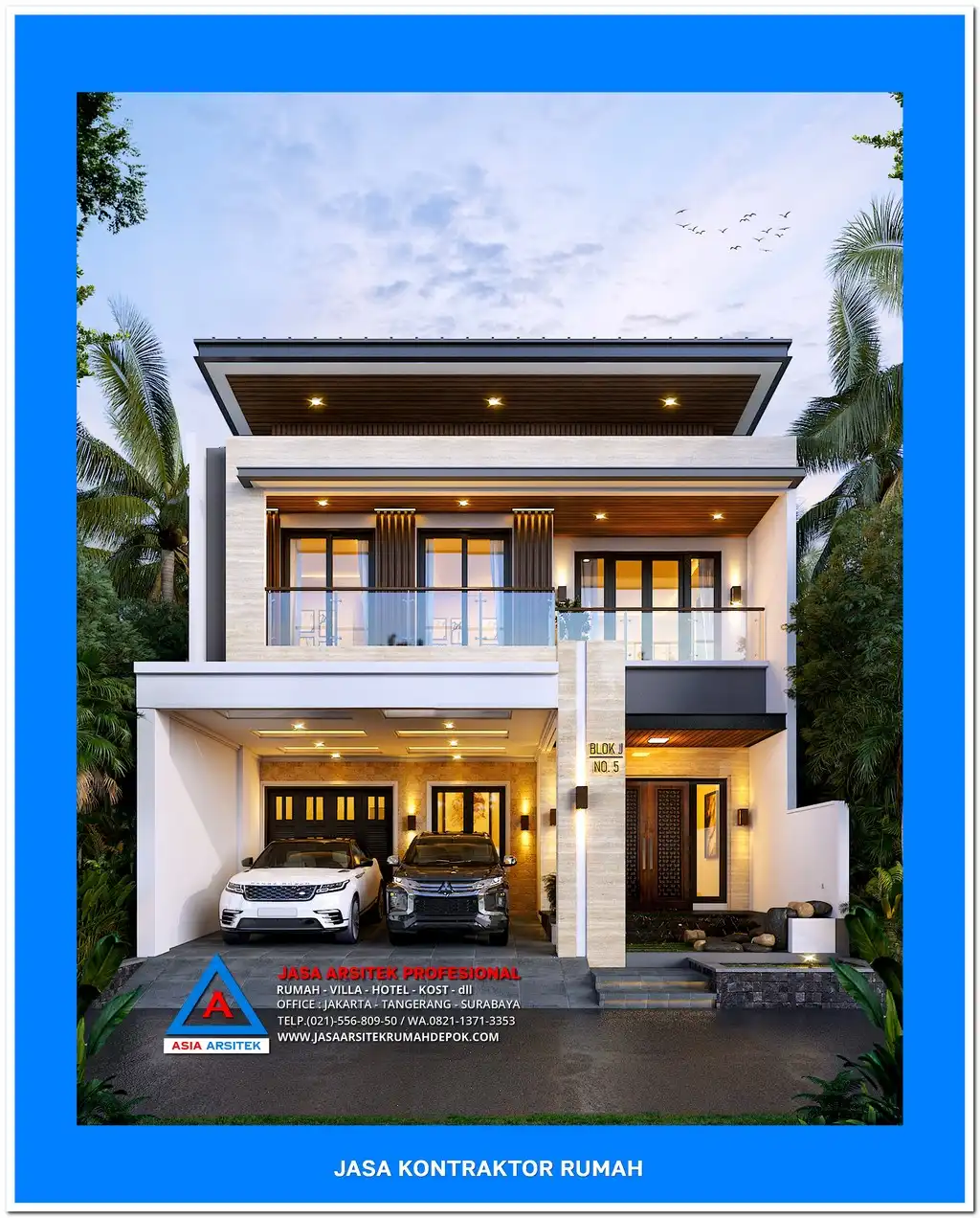 tampak depan Kontraktor Rumah Terbaik di Bekasi, kontraktor rumah, jasa kontraktor rumah, kontraktor bangunan, jasa bangun rumah, jasa renovasi rumah, jasa arsitek rumah