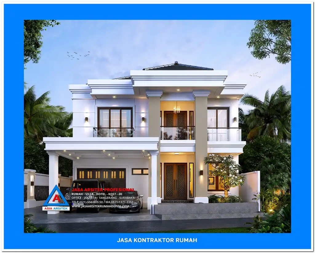 tampak depan Kontraktor Rumah Terbaik di Depok, kontraktor rumah, jasa kontraktor rumah, kontraktor bangunan, jasa bangun rumah, jasa renovasi rumah, jasa arsitek rumah