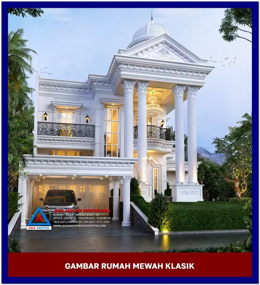 tampak depan Gambar Rumah Mewah Terbaik di lahan 15x28 meter, gambar rumah mewah, desain rumah mewah, arsitektur rumah mewah, rumah mewah modern