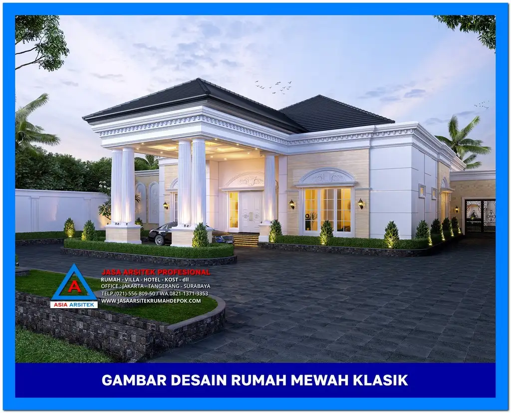 klasik 1 lantai 10 Gambar Rumah Mewah Klasik Terbaru 2025