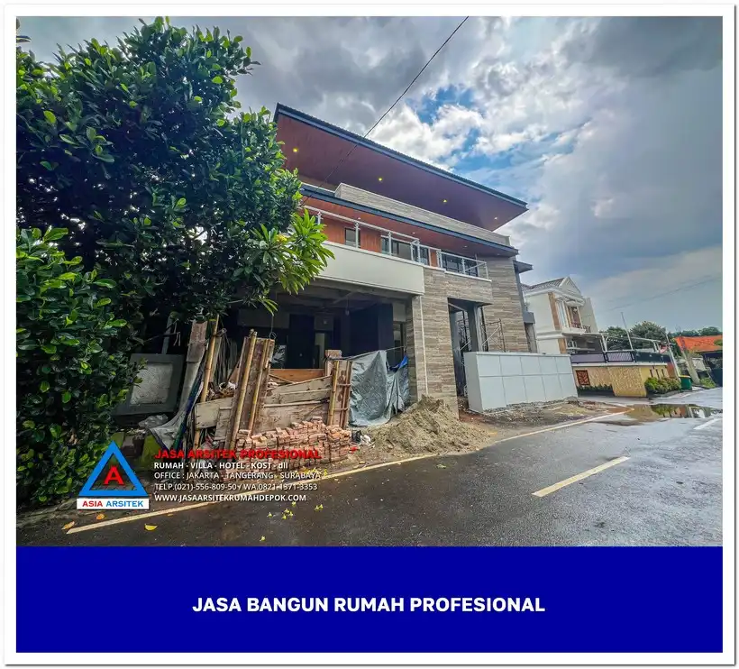 tampak depan bangunan Biaya Jasa Bangun Rumah Per Meter 2025, jasa arsitek rumah, biaya bangun rumah per meter, jasa bangun rumah per meter, kontraktor bangun rumah, jasa bangun rumah borongan, harga bangun rumah per meter