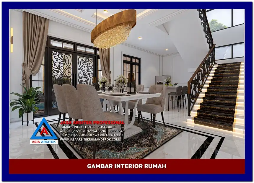 ruang bersama Gambar Rumah Klasik 2 Lantai di lahan 14x19 meter, gambar rumah klasik, desain rumah klasik, model rumah klasik, rumah klasik elegan, inspirasi rumah klasik, contoh rumah klasik