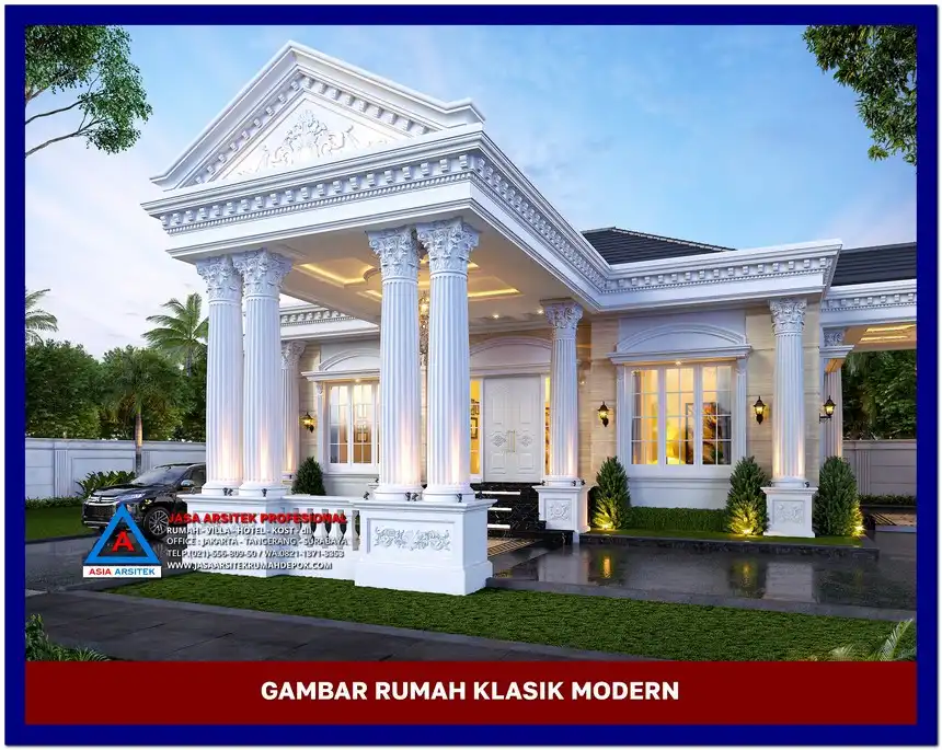 pilar Gambar Rumah Klasik Modern 1 Lantai di lahan 22x26 meter, gambar rumah klasik, desain rumah klasik, model rumah klasik, rumah klasik elegan, inspirasi rumah klasik, contoh rumah klasik
