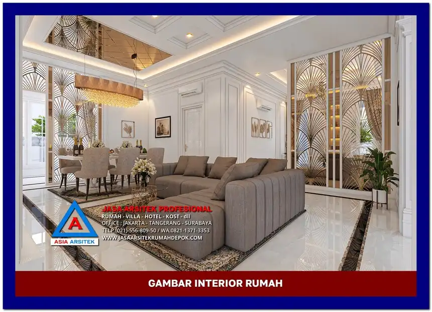 ruang bersama Gambar Rumah Klasik Modern 1 Lantai di lahan 22x26 meter, gambar rumah klasik, desain rumah klasik, model rumah klasik, rumah klasik elegan, inspirasi rumah klasik, contoh rumah klasik