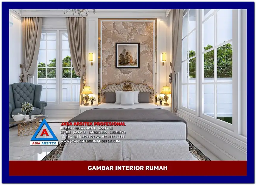 kamar utama Gambar Rumah Klasik Modern 1 Lantai di lahan 22x26 meter, gambar rumah klasik, desain rumah klasik, model rumah klasik, rumah klasik elegan, inspirasi rumah klasik, contoh rumah klasik