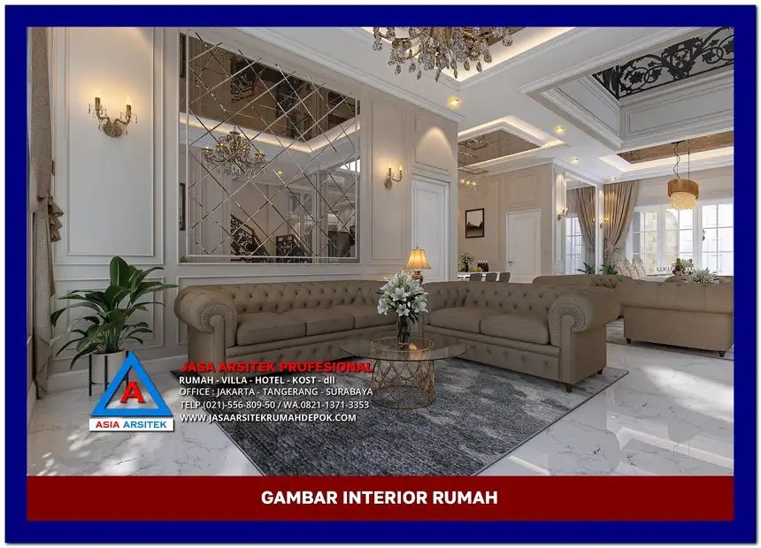 ruang tamu Gambar Rumah Klasik Modern 2 Lantai di lahan 13x25 meter, gambar rumah klasik, desain rumah klasik, model rumah klasik, rumah klasik elegan, inspirasi rumah klasik, contoh rumah klasik