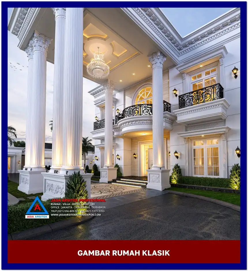 drop off Gambar Rumah Klasik dengan Pilar Tinggi, gambar rumah klasik, desain rumah klasik, model rumah klasik, rumah klasik elegan, inspirasi rumah klasik, contoh rumah klasik