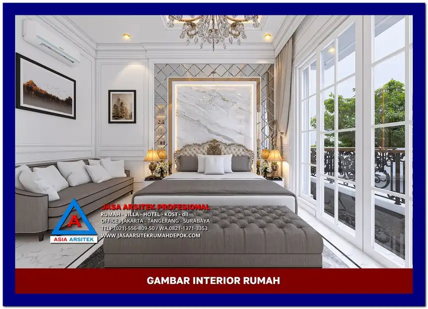 kamar tidur utama Gambar Rumah Klasik dengan Pilar Tinggi, gambar rumah klasik, desain rumah klasik, model rumah klasik, rumah klasik elegan, inspirasi rumah klasik, contoh rumah klasik