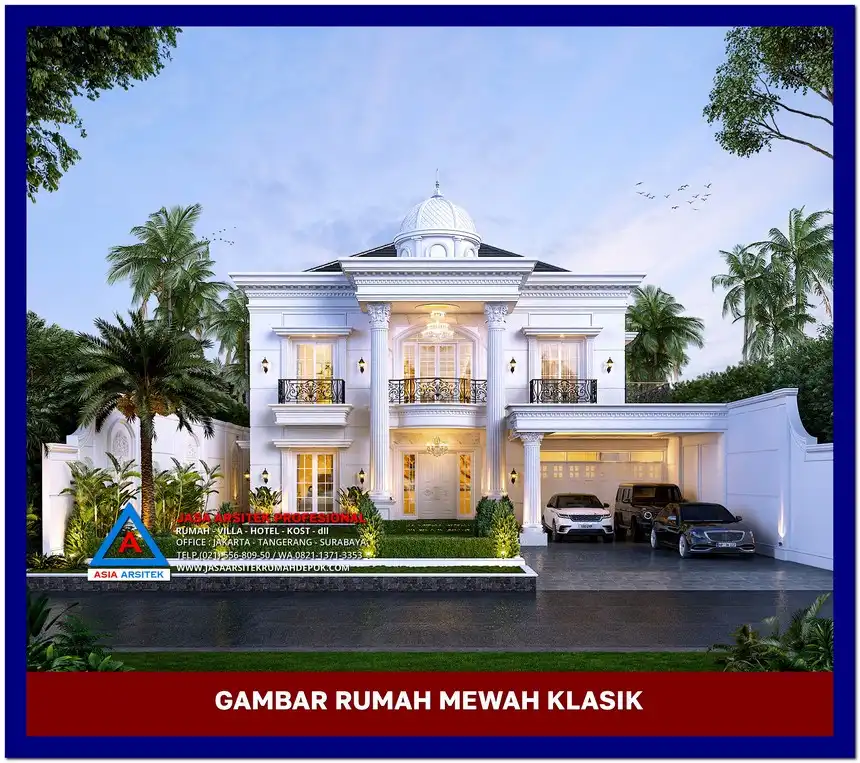 view depan Gambar Rumah Mewah 2 Lantai Terbaik di lahan 19x63 meter, gambar rumah mewah, desain rumah mewah, arsitektur rumah mewah, rumah mewah modern