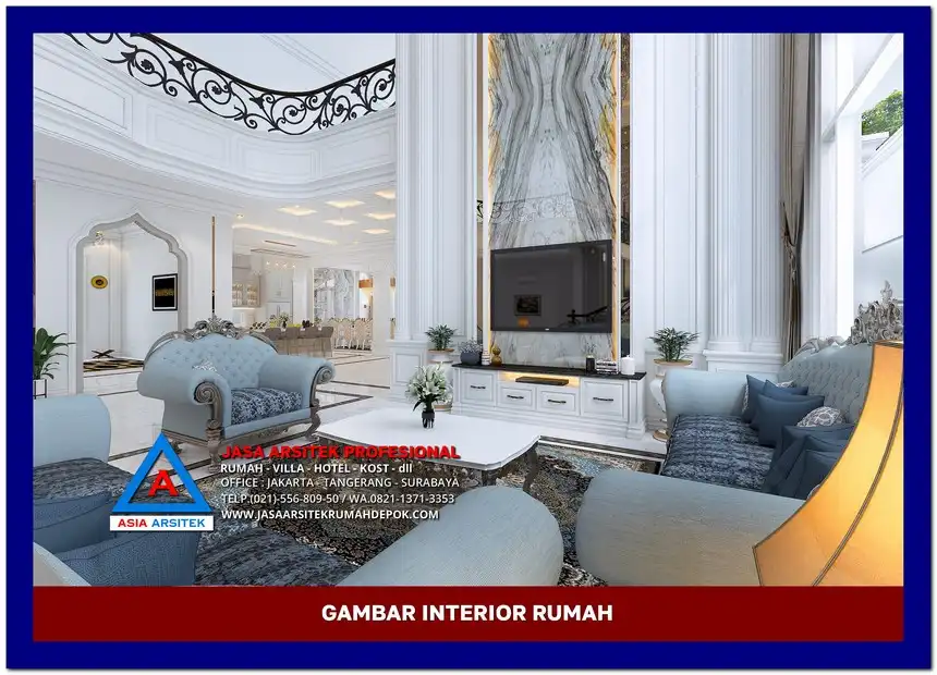 ruang keluarga Gambar Rumah Mewah 2 Lantai Terbaik di lahan 19x63 meter, gambar rumah mewah, desain rumah mewah, arsitektur rumah mewah, rumah mewah modern