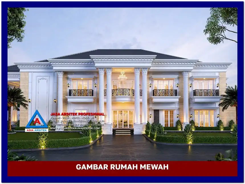 tampak samping Gambar Rumah Mewah 2 Lantai di lahan 20x30 meter, gambar rumah mewah, desain rumah mewah, arsitektur rumah mewah, rumah mewah modern