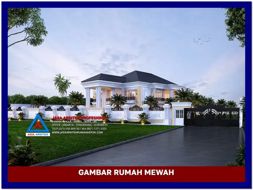 view depan Gambar Rumah Mewah 2 Lantai di lahan 20x30 meter, gambar rumah mewah, desain rumah mewah, arsitektur rumah mewah, rumah mewah modern