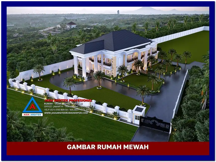 view atas Gambar Rumah Mewah 2 Lantai di lahan 20x30 meter, gambar rumah mewah, desain rumah mewah, arsitektur rumah mewah, rumah mewah modern