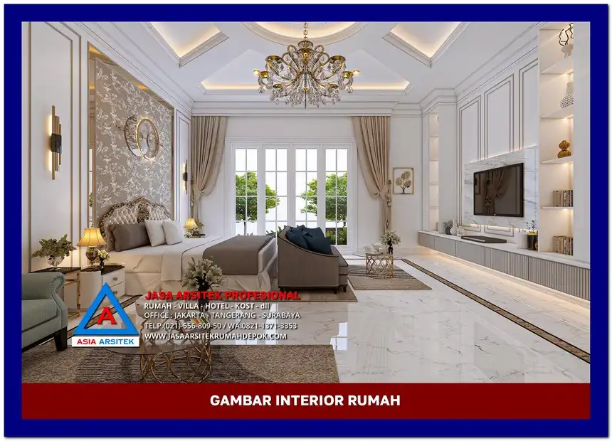 kamar tidur utama Gambar Rumah Mewah 2 Lantai di lahan 20x30 meter, gambar rumah mewah, desain rumah mewah, arsitektur rumah mewah, rumah mewah modern