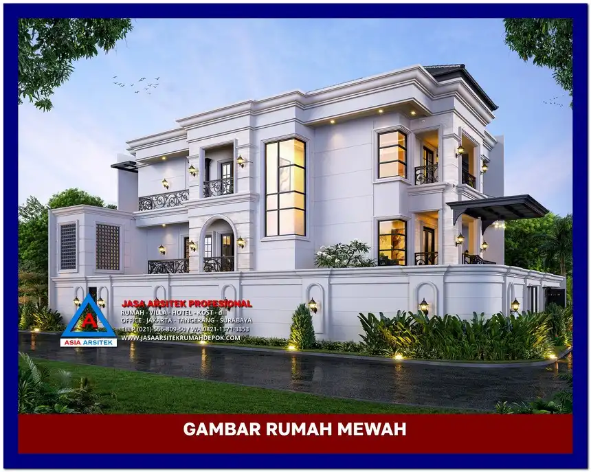 tampak samping Gambar Rumah Mewah 3 Lantai di lahan 16x25 meter, gambar rumah mewah, desain rumah mewah, arsitektur rumah mewah, rumah mewah modern