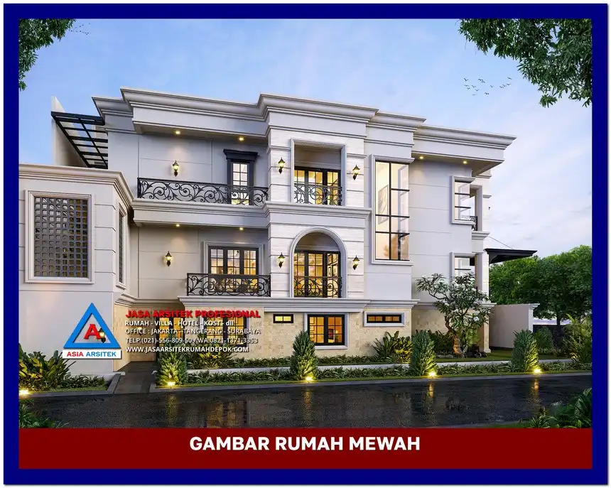 view samping Gambar Rumah Mewah 3 Lantai di lahan 16x25 meter, gambar rumah mewah, desain rumah mewah, arsitektur rumah mewah, rumah mewah modern