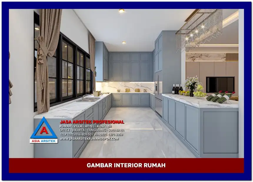 pantry Gambar Rumah Mewah 3 Lantai di lahan 16x25 meter, gambar rumah mewah, desain rumah mewah, arsitektur rumah mewah, rumah mewah modern