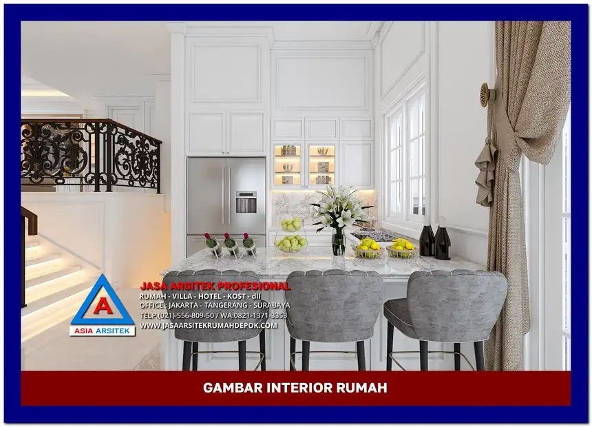 pantry Gambar Rumah Mewah Terbaik di lahan 15x28 meter, gambar rumah mewah, desain rumah mewah, arsitektur rumah mewah, rumah mewah modern