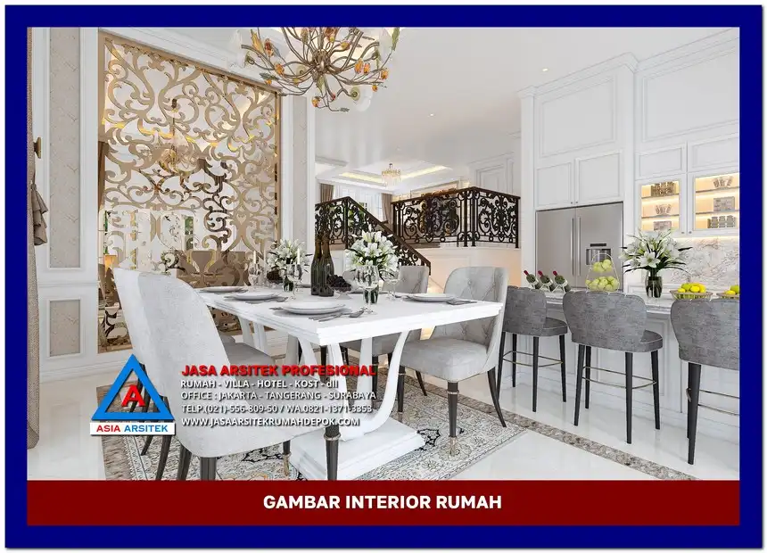 ruang makan Gambar Rumah Mewah Terbaik di lahan 15x28 meter, gambar rumah mewah, desain rumah mewah, arsitektur rumah mewah, rumah mewah modern