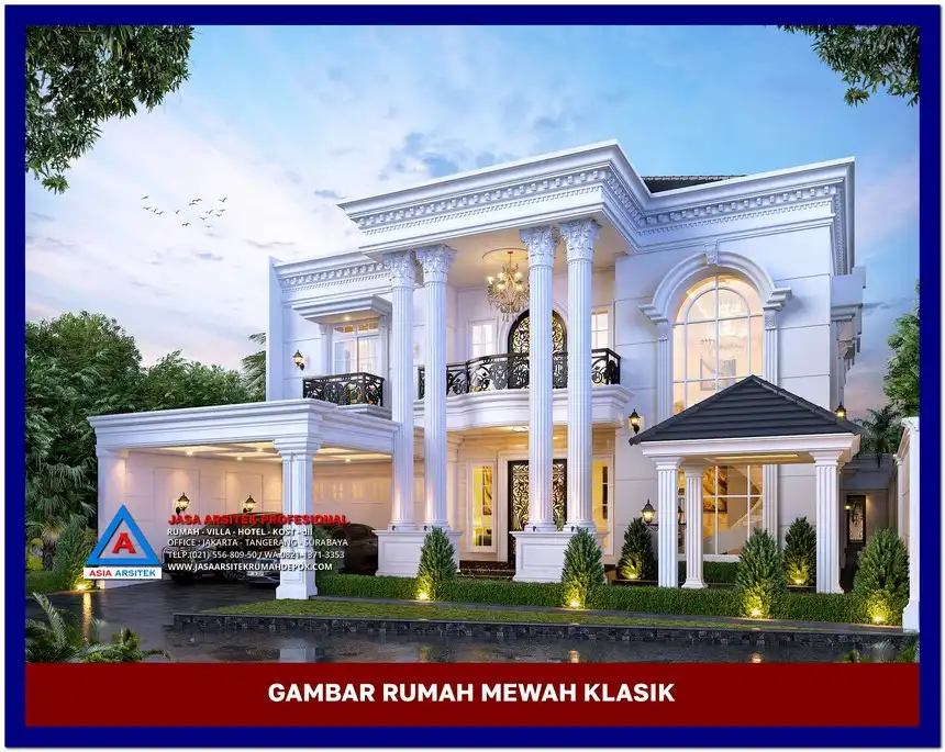 fasad Gambar Rumah Mewah Terbaik di lahan 18x47 meter, gambar rumah mewah, desain rumah mewah, arsitektur rumah mewah, rumah mewah modern