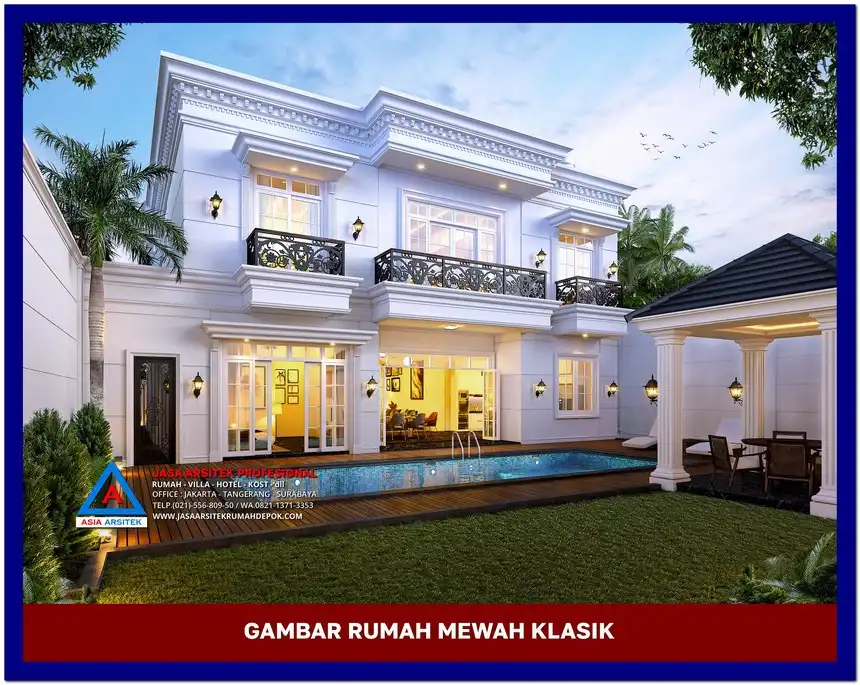 backyard Gambar Rumah Mewah Terbaik di lahan 18x47 meter, gambar rumah mewah, desain rumah mewah, arsitektur rumah mewah, rumah mewah modern