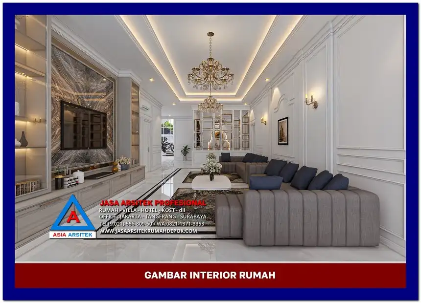ruang keluarga Gambar Rumah Mewah Terbaik di lahan 18x47 meter, gambar rumah mewah, desain rumah mewah, arsitektur rumah mewah, rumah mewah modern