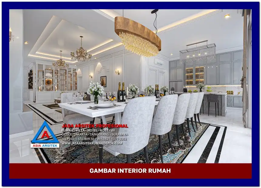 ruang makanGambar Rumah Mewah Terbaik di lahan 18x47 meter, gambar rumah mewah, desain rumah mewah, arsitektur rumah mewah, rumah mewah modern