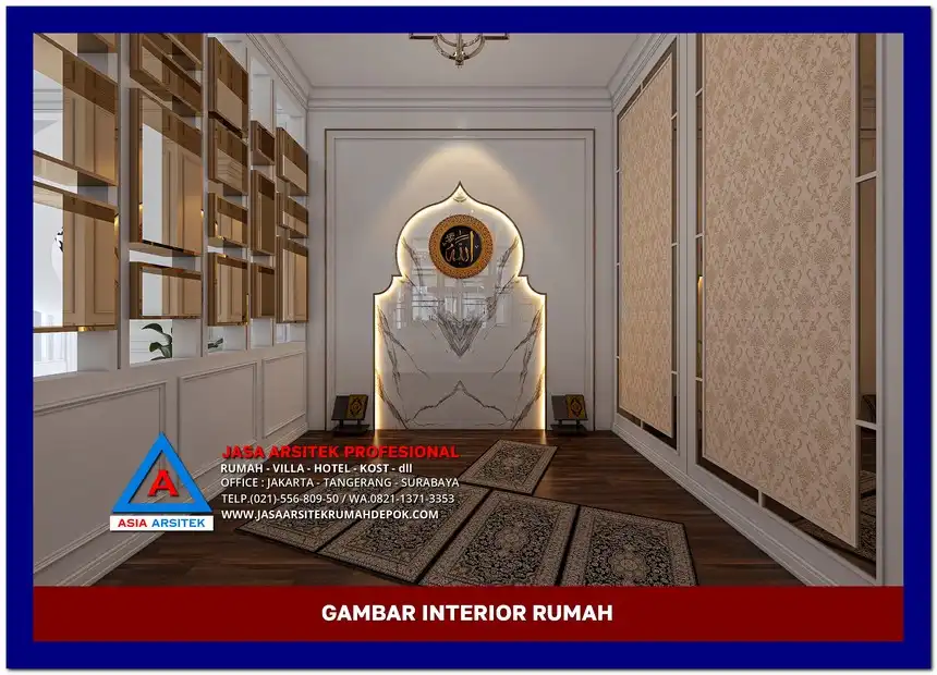mushola Gambar Rumah Mewah Terbaik di lahan 18x47 meter, gambar rumah mewah, desain rumah mewah, arsitektur rumah mewah, rumah mewah modern