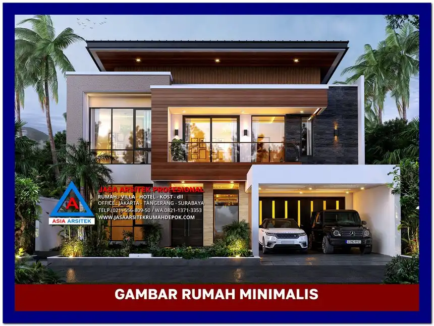 fasad Gambar Rumah Minimalis 2 Lantai di Lahan 15x22 meter, rumah minimalis, gambar rumah minimalis, desain rumah minimalis