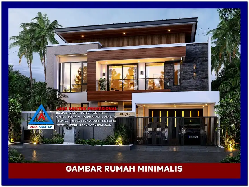view depan Gambar Rumah Minimalis 2 Lantai di Lahan 15x22 meter, rumah minimalis, gambar rumah minimalis, desain rumah minimalis