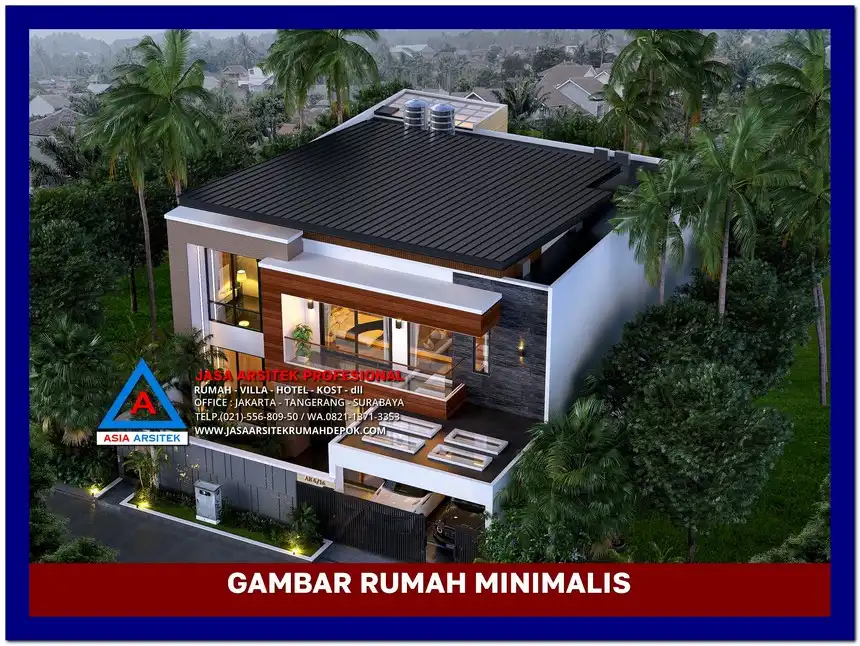 tampak atas Gambar Rumah Minimalis 2 Lantai di Lahan 15x22 meter, rumah minimalis, gambar rumah minimalis, desain rumah minimalis