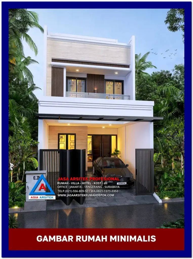 tampak depan Gambar Rumah Minimalis 3 Lantai di Lahan 6x16 meter, rumah minimalis, gambar rumah minimalis, desain rumah minimalis