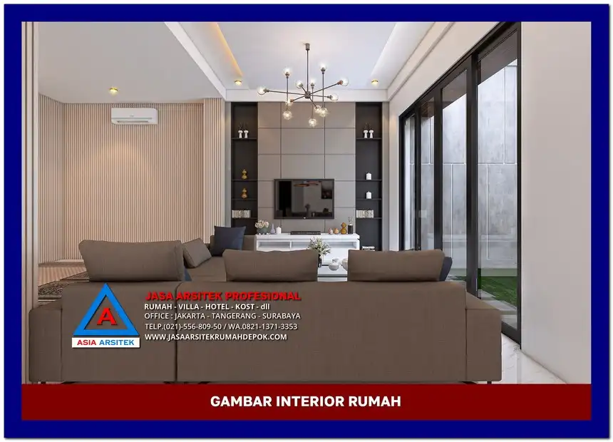 ruang keluarga Gambar Rumah Minimalis Modern 2 Lantai 3 Kamar, rumah minimalis, gambar rumah minimalis, desain rumah minimalis