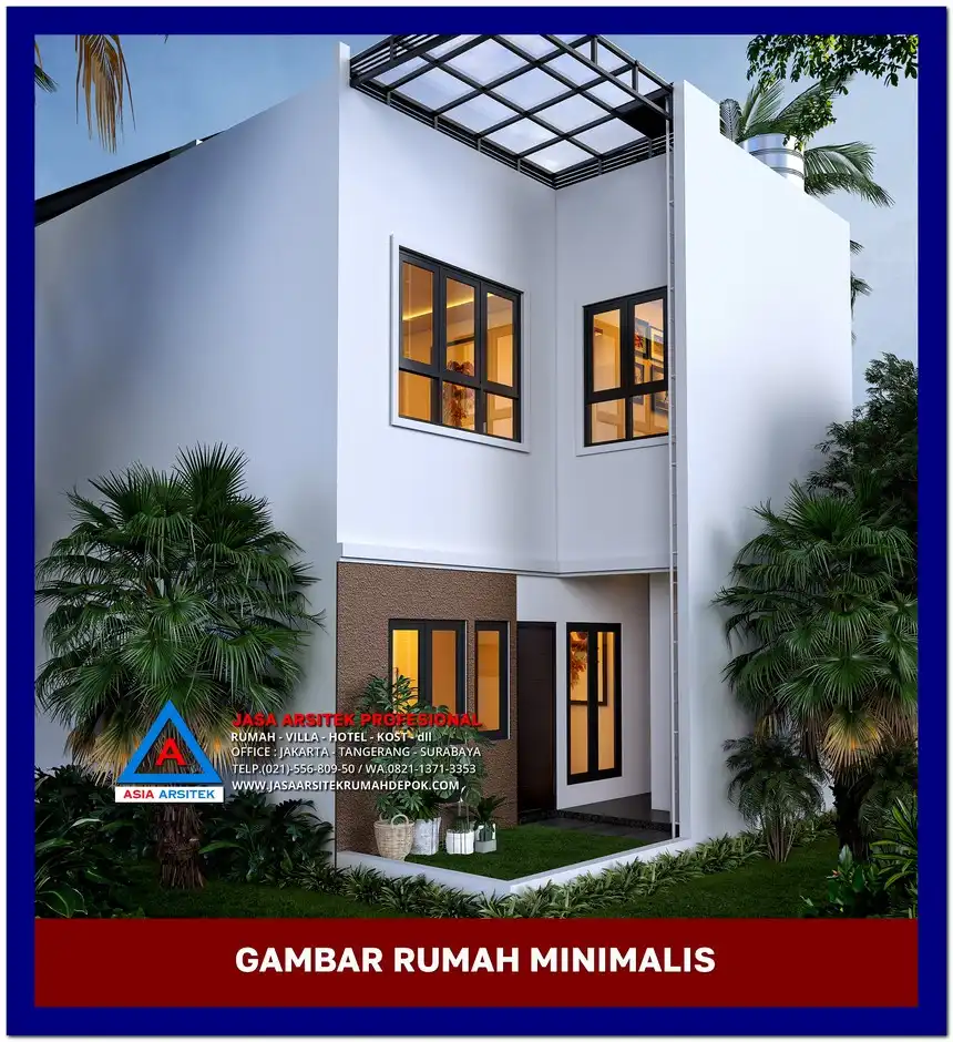 belakang Gambar Rumah Minimalis Murah Tapi Elegan, rumah minimalis, gambar rumah minimalis, desain rumah minimalis
