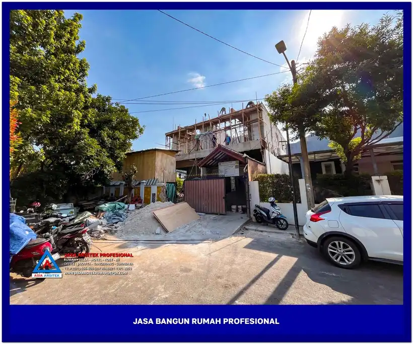 view depan pembangunan Harga Borongan Bangun Rumah, jasa arsitek rumah, biaya bangun rumah per meter, jasa bangun rumah per meter, kontraktor bangun rumah, jasa bangun rumah borongan, harga bangun rumah per meter