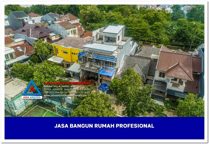 tampak atas bangunan Jasa Bangun Rumah Bergaransi Di Depok, jasa arsitek rumah, biaya bangun rumah per meter, jasa bangun rumah per meter, kontraktor bangun rumah, jasa bangun rumah borongan, harga bangun rumah per meter
