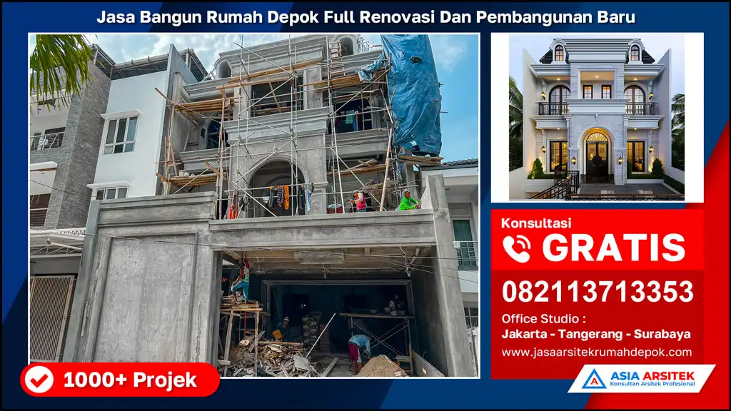 hd Jasa Bangun Rumah Depok Full Renovasi Dan Pembangunan Baru, jasa arsitek rumah, biaya bangun rumah per meter, jasa bangun rumah per meter, kontraktor bangun rumah, jasa bangun rumah borongan, harga bangun rumah per meter