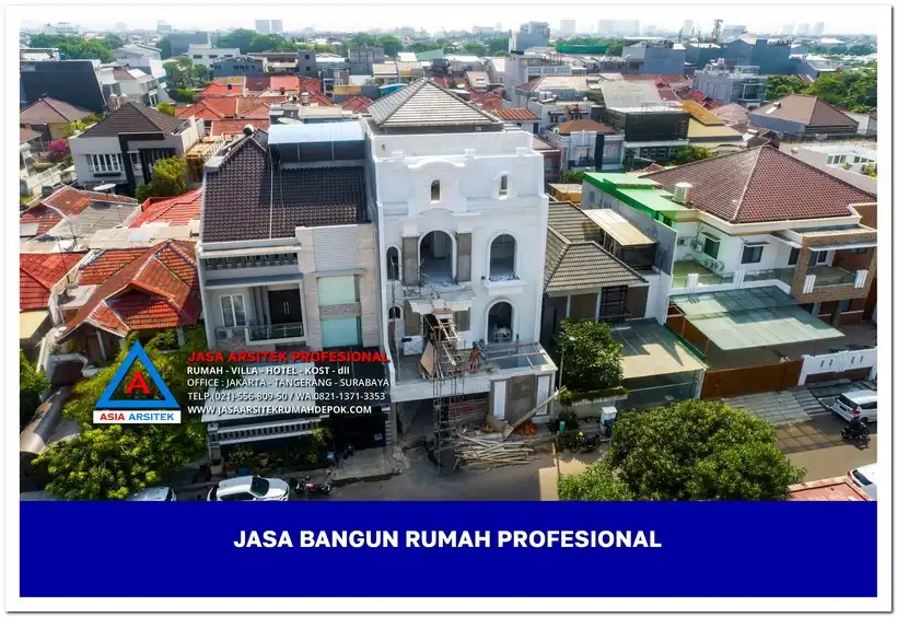 tampak atas bangunan Jasa Bangun Rumah Di Depok Jakarta Bandung Surabaya, jasa arsitek rumah, biaya bangun rumah per meter, jasa bangun rumah per meter, kontraktor bangun rumah, jasa bangun rumah borongan, harga bangun rumah per meter