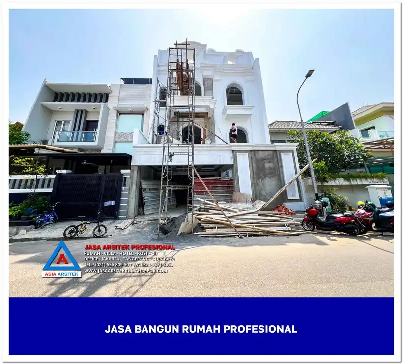 fasad bangunan Jasa Bangun Rumah Di Depok Jakarta Bandung Surabaya, jasa arsitek rumah, biaya bangun rumah per meter, jasa bangun rumah per meter, kontraktor bangun rumah, jasa bangun rumah borongan, harga bangun rumah per meter