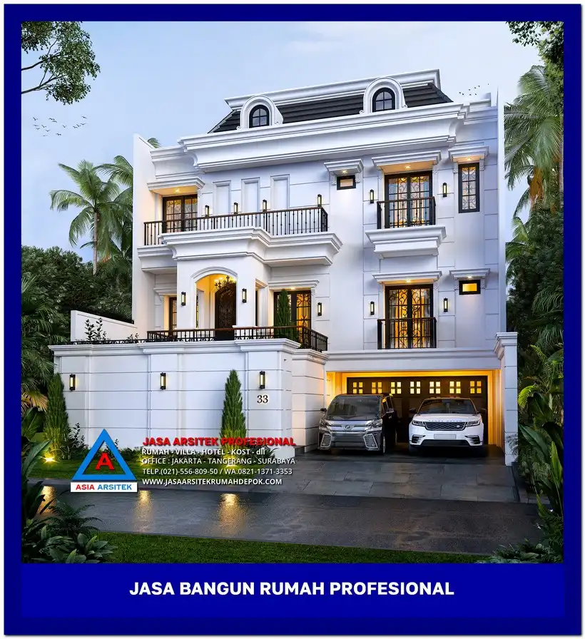 fasad Jasa Desain Dan Bangun Rumah Depok, jasa arsitek rumah, biaya bangun rumah per meter, jasa bangun rumah per meter, kontraktor bangun rumah, jasa bangun rumah borongan, harga bangun rumah per meter