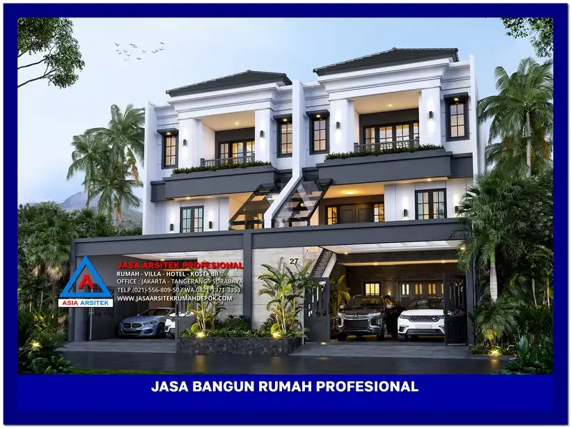 fasad Perusahaan Jasa Konstruksi Rumah, jasa arsitek rumah, biaya bangun rumah per meter, jasa bangun rumah per meter, kontraktor bangun rumah, jasa bangun rumah borongan, harga bangun rumah per meter