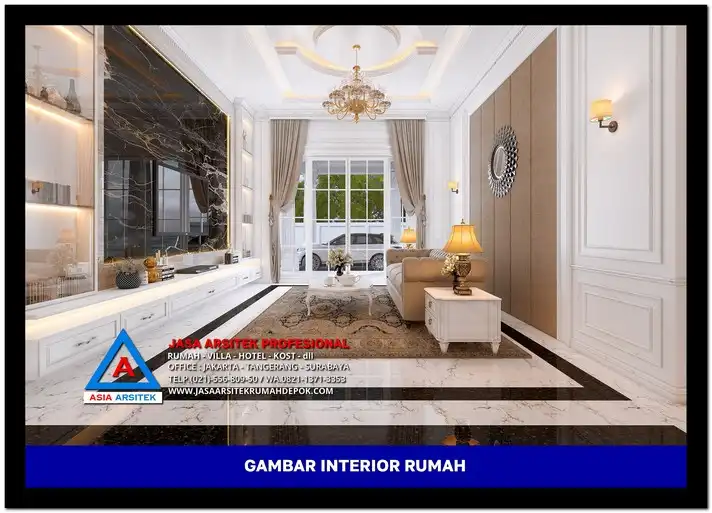 ruang keluarga Gambar Rumah Klasik 1 Lantai 38x74 meter, gambar rumah klasik, desain rumah klasik, model rumah klasik, rumah klasik elegan, inspirasi rumah klasik, contoh rumah klasik