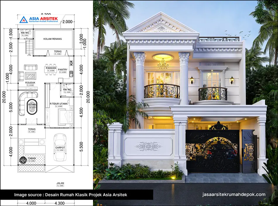 Rumah Gaya Klasik Desain Rumah 10x10 3D, Desain rumah 10x10 2 Lantai, Desain Rumah 10X10 3 kamar tidur, Desain rumah 10x10 4 Kamar, Desain rumah 10X10 1 lantai, Desain rumah 10X10 3 kamar tidur 2 kamar mandi, Desain rumah 10X10 3D, desain rumah 10x10 tanpa garasi, desain rumah ukuran 10x10 dengan garasi, desain rumah 10x10 minimalis, desain rumah 10x10 2 kamar