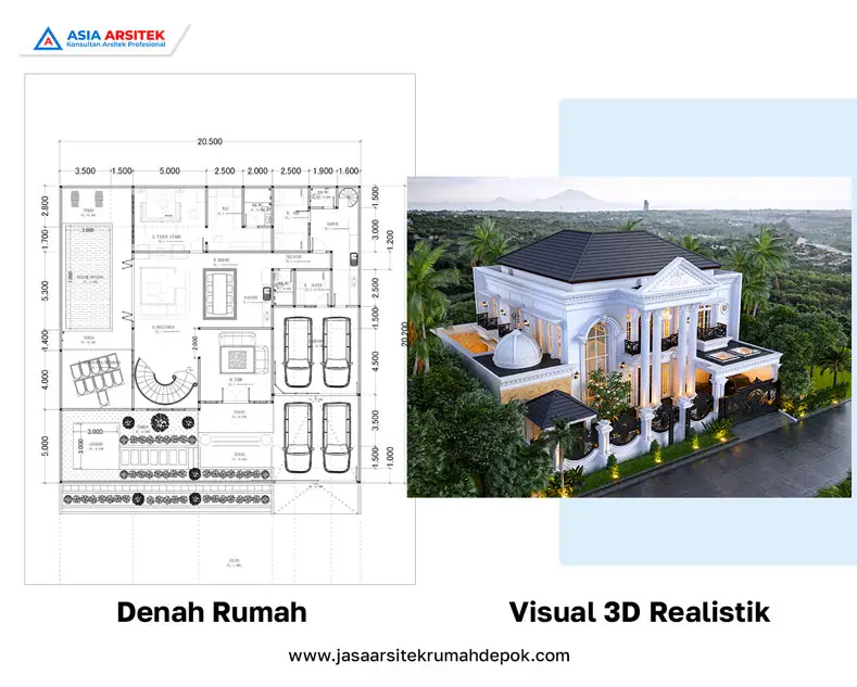 View 3 Biaya Bangun Rumah 2 Lantai di Depok per Meter, biaya bangun rumah per meter 2025 2025, hitungan biaya bangun rumah per meter, download rab